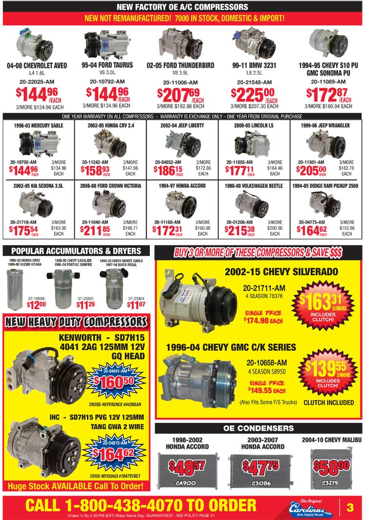 Carolinas Auto Supply House - Circular page 3