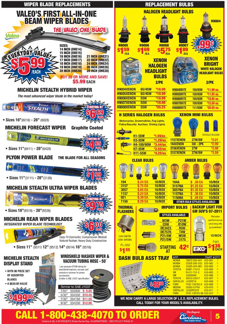 Carolinas Auto Supply House - Circular page 5