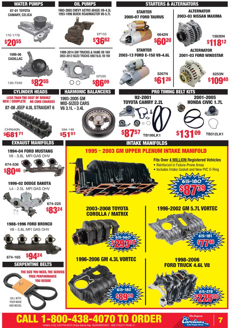 Carolinas Auto Supply House - Circular page 7