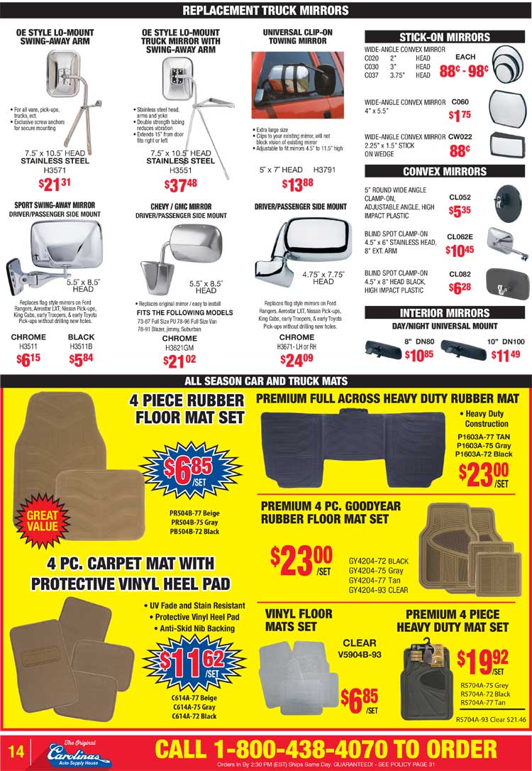 Carolinas Auto Supply House - Circular page 14