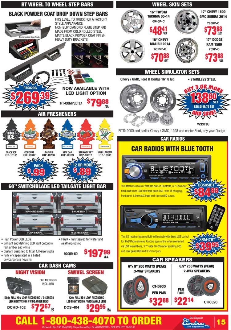 Carolinas Auto Supply House - Circular page 15