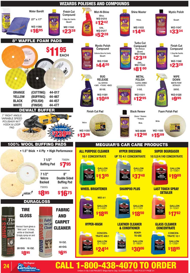 Carolinas Auto Supply House - Circular page 24