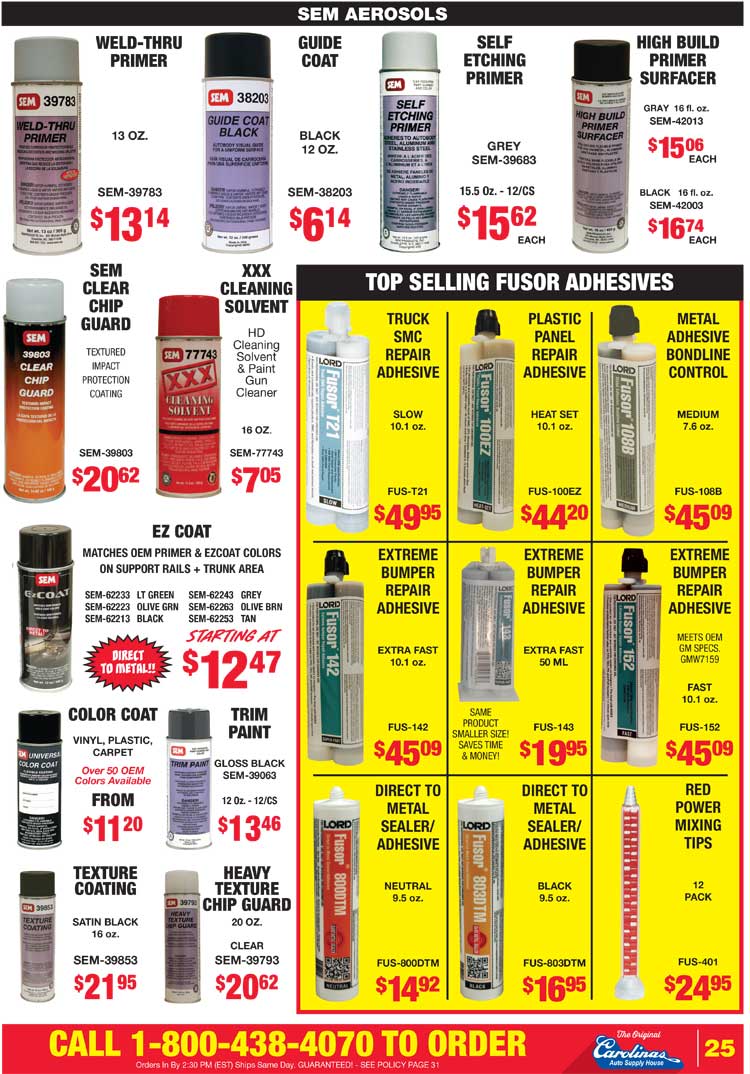 Carolinas Auto Supply House - Circular page 25