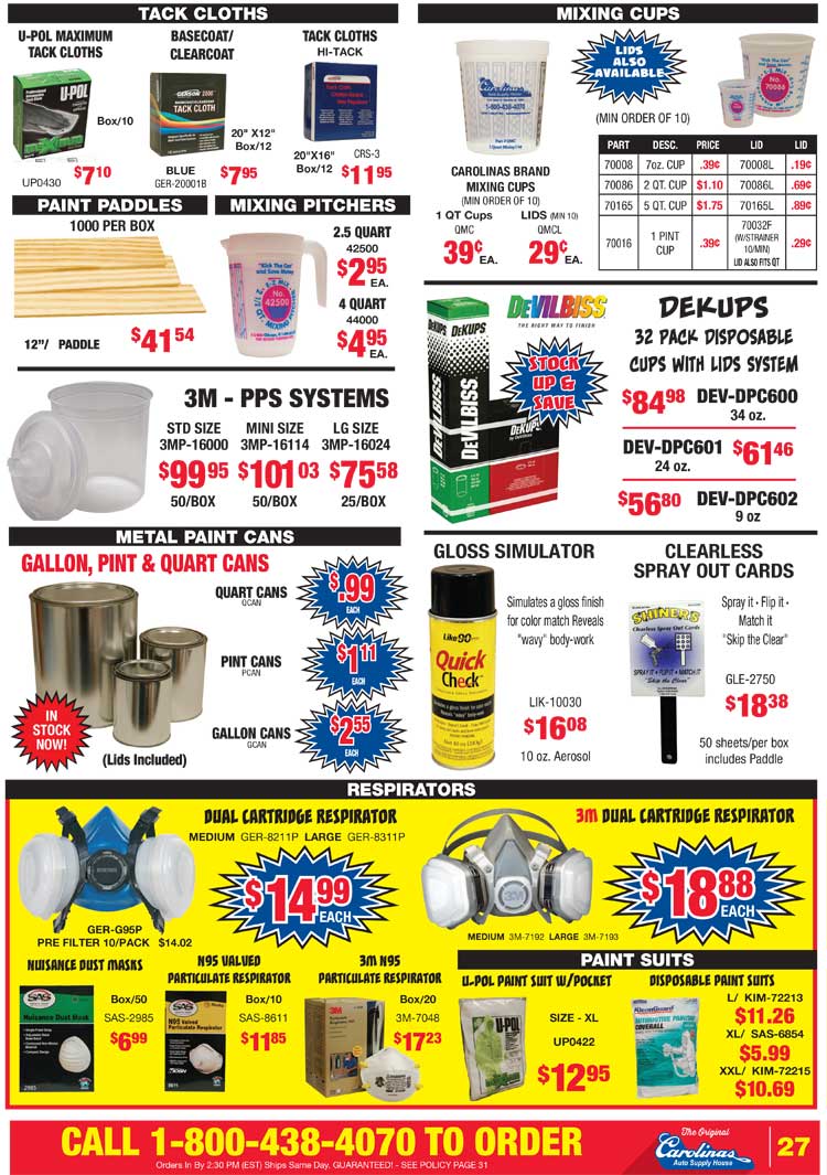 Carolinas Auto Supply House: Circular Specials