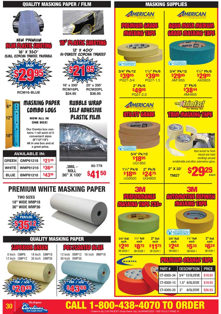 Carolinas Auto Supply House - Circular page 30